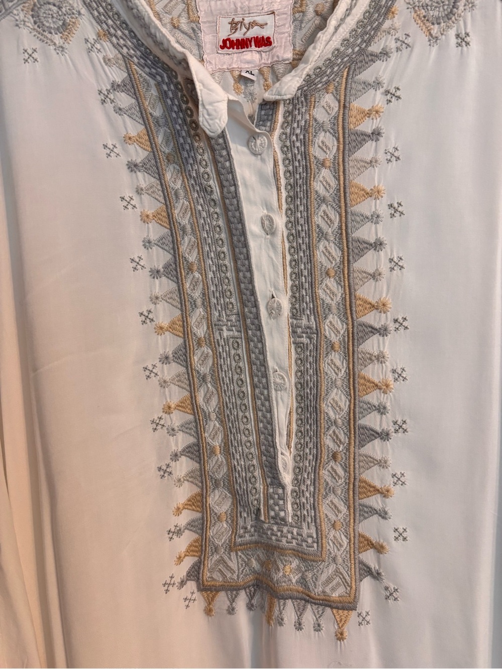 Johnny Was BIYA Embroidered Saverio flowy tunic - Picture 6 of 11